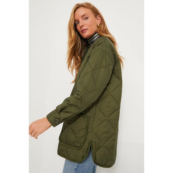 NWT Tuckernuck Olive Green Quilted Yates Jacket, Size XS - Picture 2 of 7
